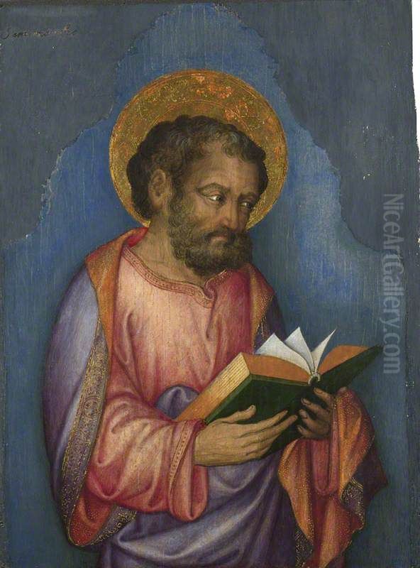 A Saint with a Book Oil Painting by Michele Giambono