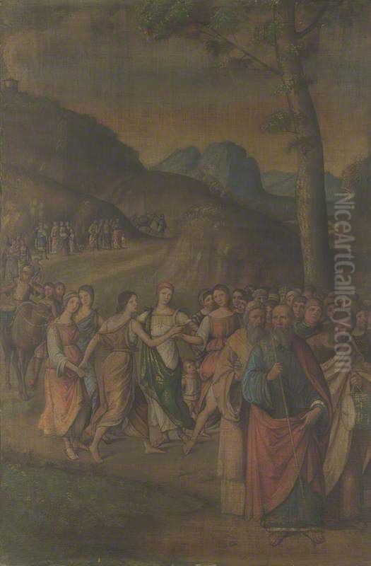 The Story of Moses (The Dance of Miriam) Oil Painting by Niccolo Pisano
