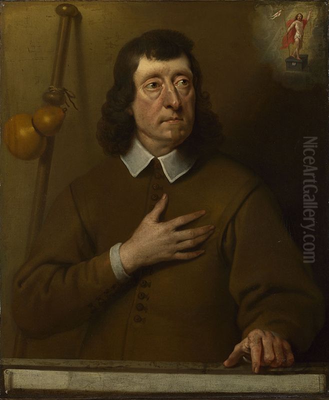 Portrait of a man Oil Painting by Pieter Van Der Plas