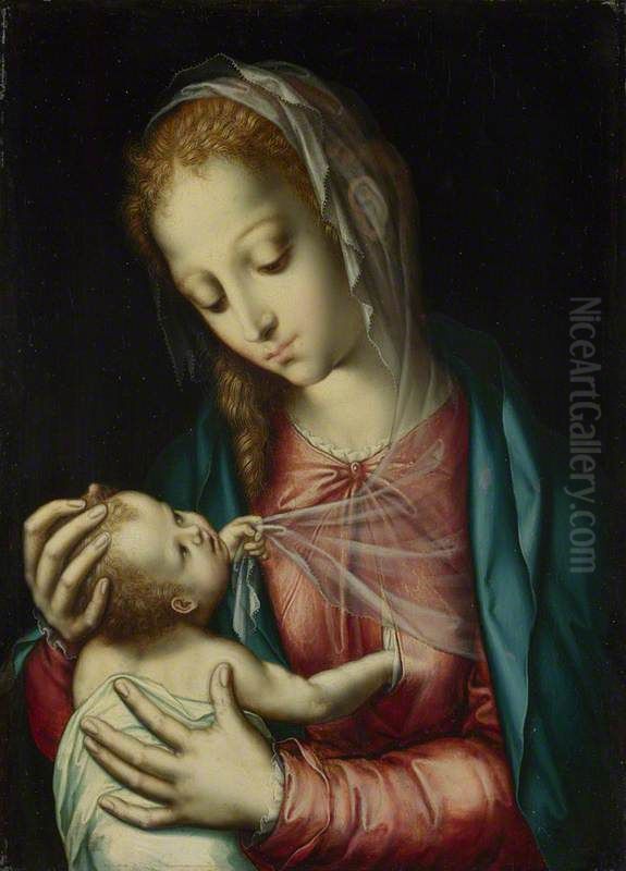The Virgin and Child Oil Painting by Luis de Morales