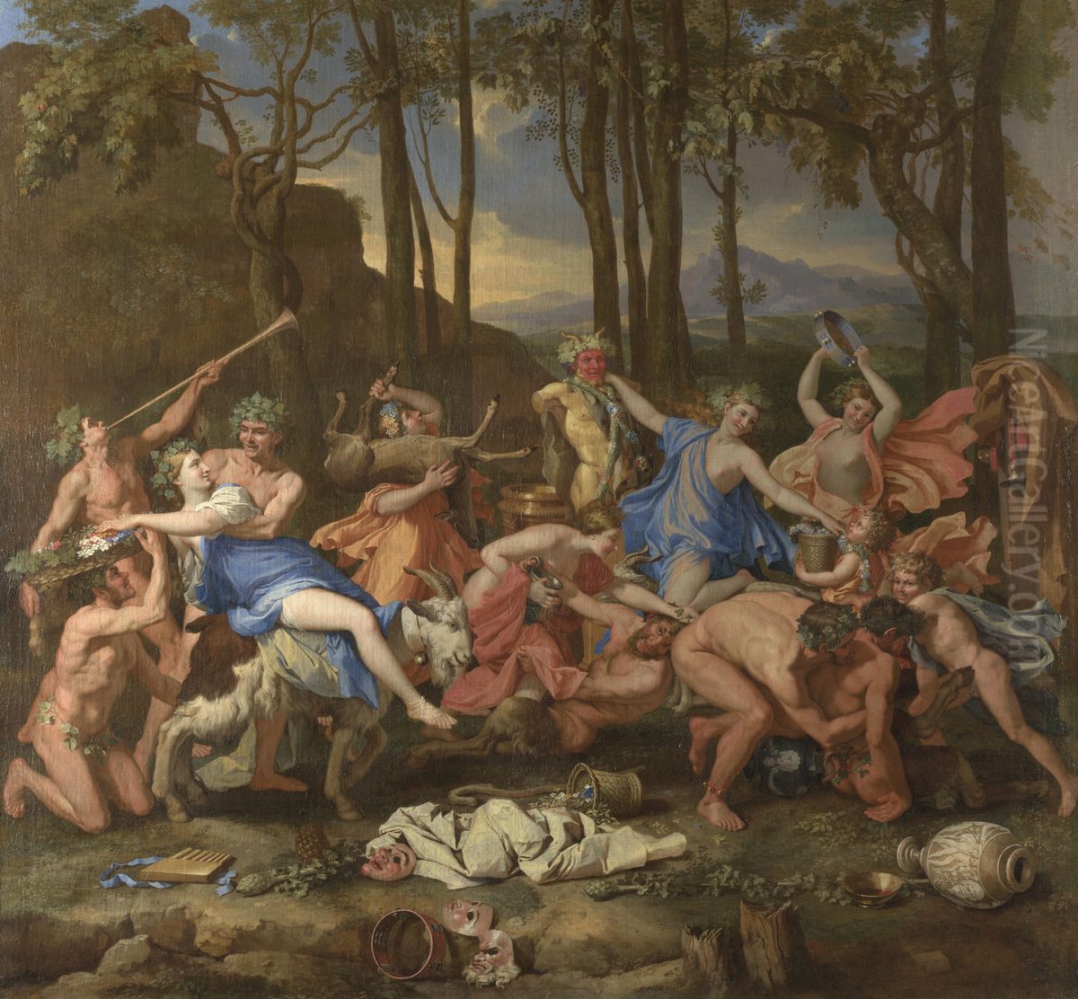Triumf Pana Oil Painting by Nicolas Poussin