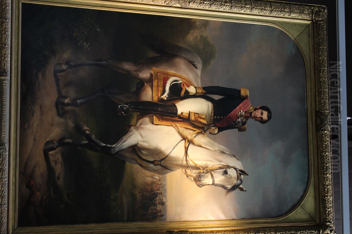 Leopold I King of the Belgians Oil Painting by Eugene Verboeckhoven Leopold I King of the Belgians Oil Painting by Eugene Verboeckhoven