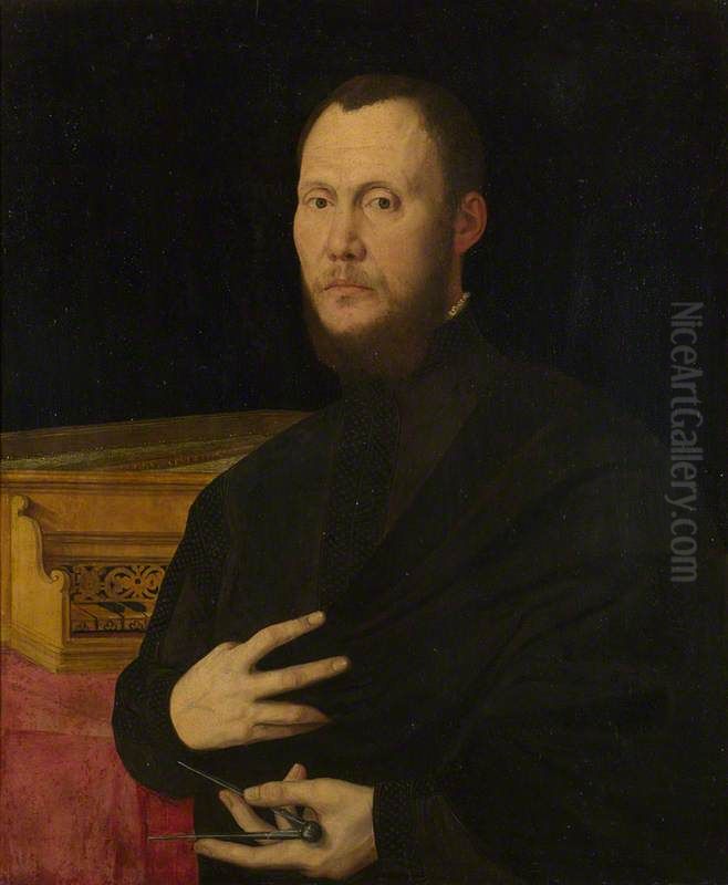 Portrait of a Musician Oil Painting by Bernardino Campi