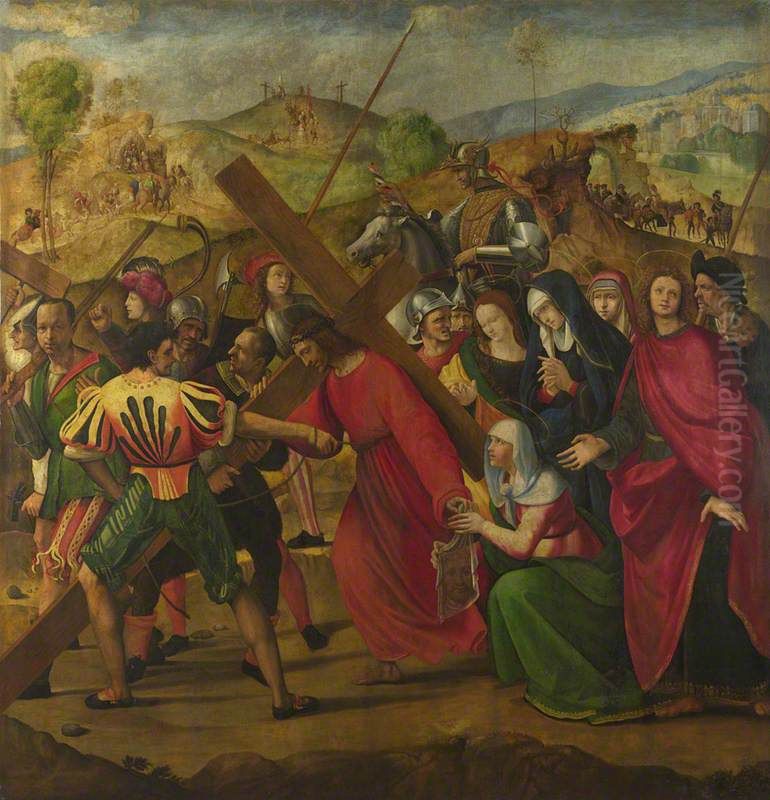 The Procession to Calvary Oil Painting by Ridolfo del Ghirlandaio