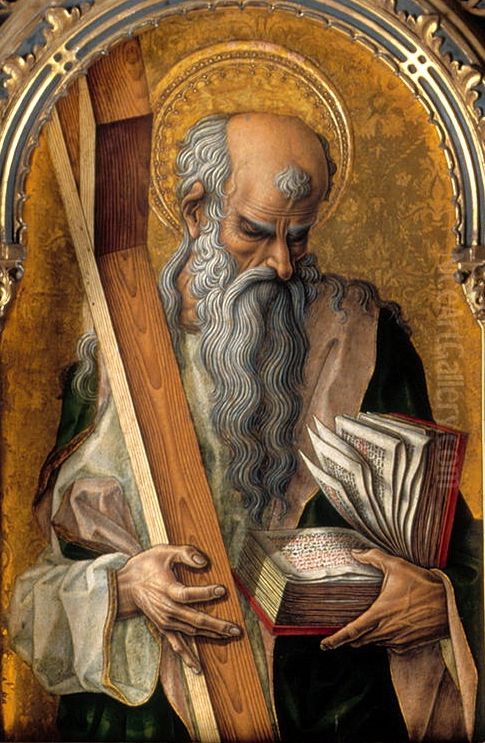 Saint Andrew Oil Painting by Carlo Crivelli