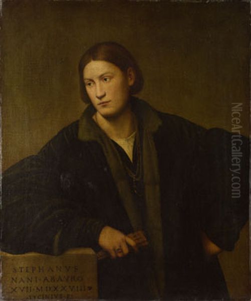 Portrait of Stefano Nani Oil Painting by Bernardino Licinio