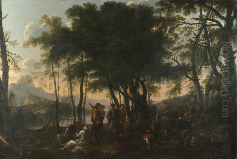 The Philosophers\ Oil Painting by Salvator Rosa