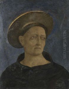 Head of a Tonsured, Beardless Saint