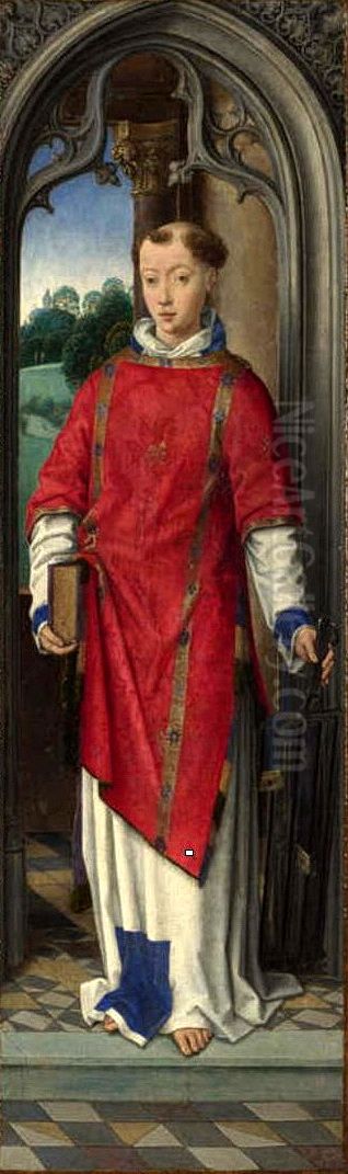 Saint Lawrence Oil Painting by (manner of) Memling, Hans