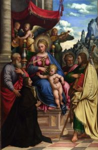 The Madonna and Child with Angels, Saints and a Donor