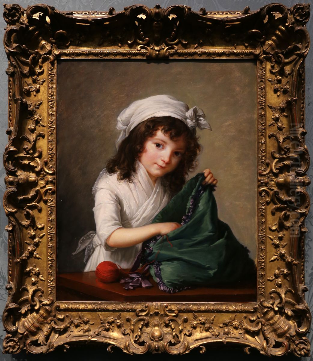 Mademoiselle Brongniart Oil Painting by Elisabeth Louise Vigee Le Brun