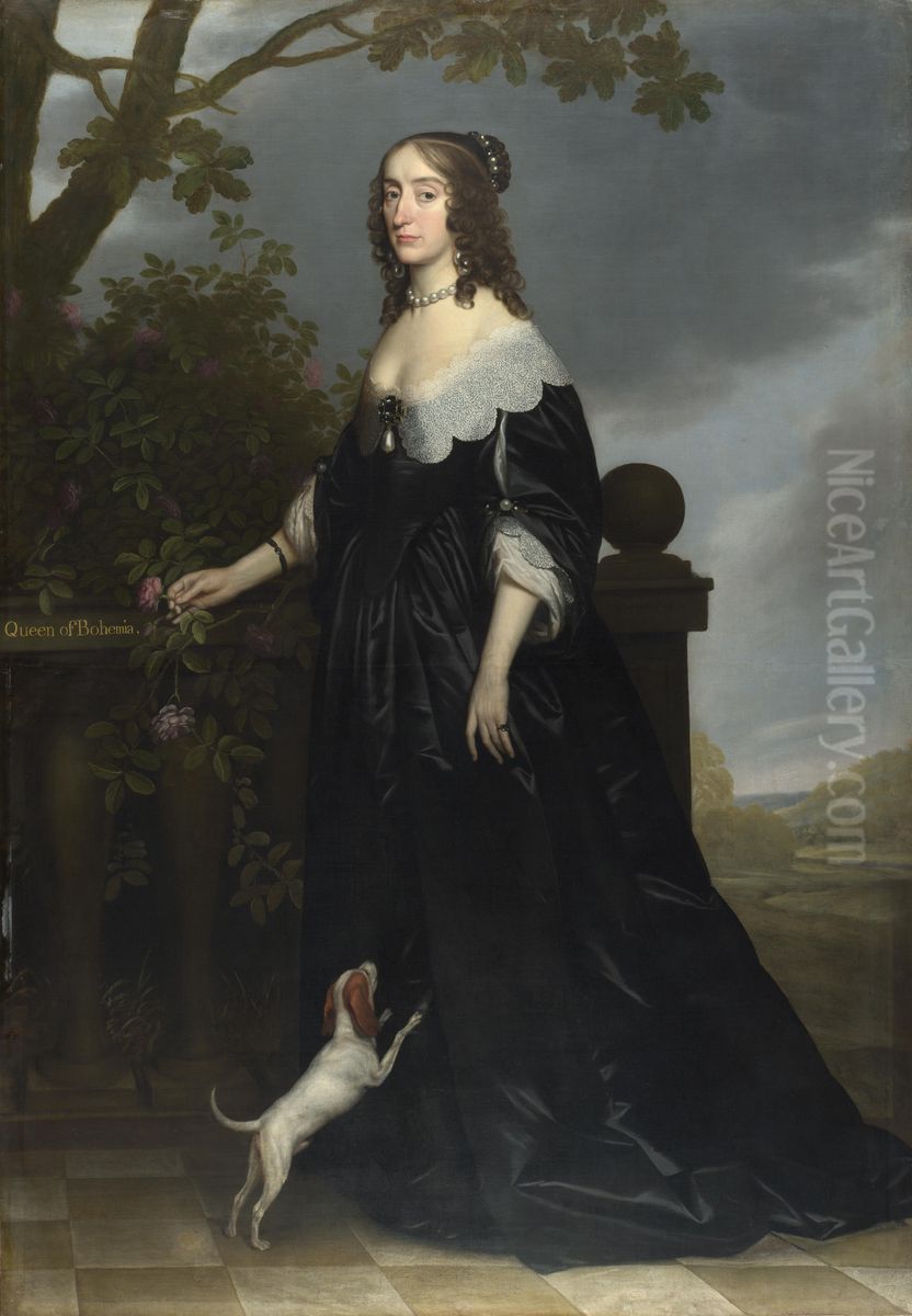 Elizabeth Stuart, Queen of Bohemia Oil Painting by Gerard van Honthorst