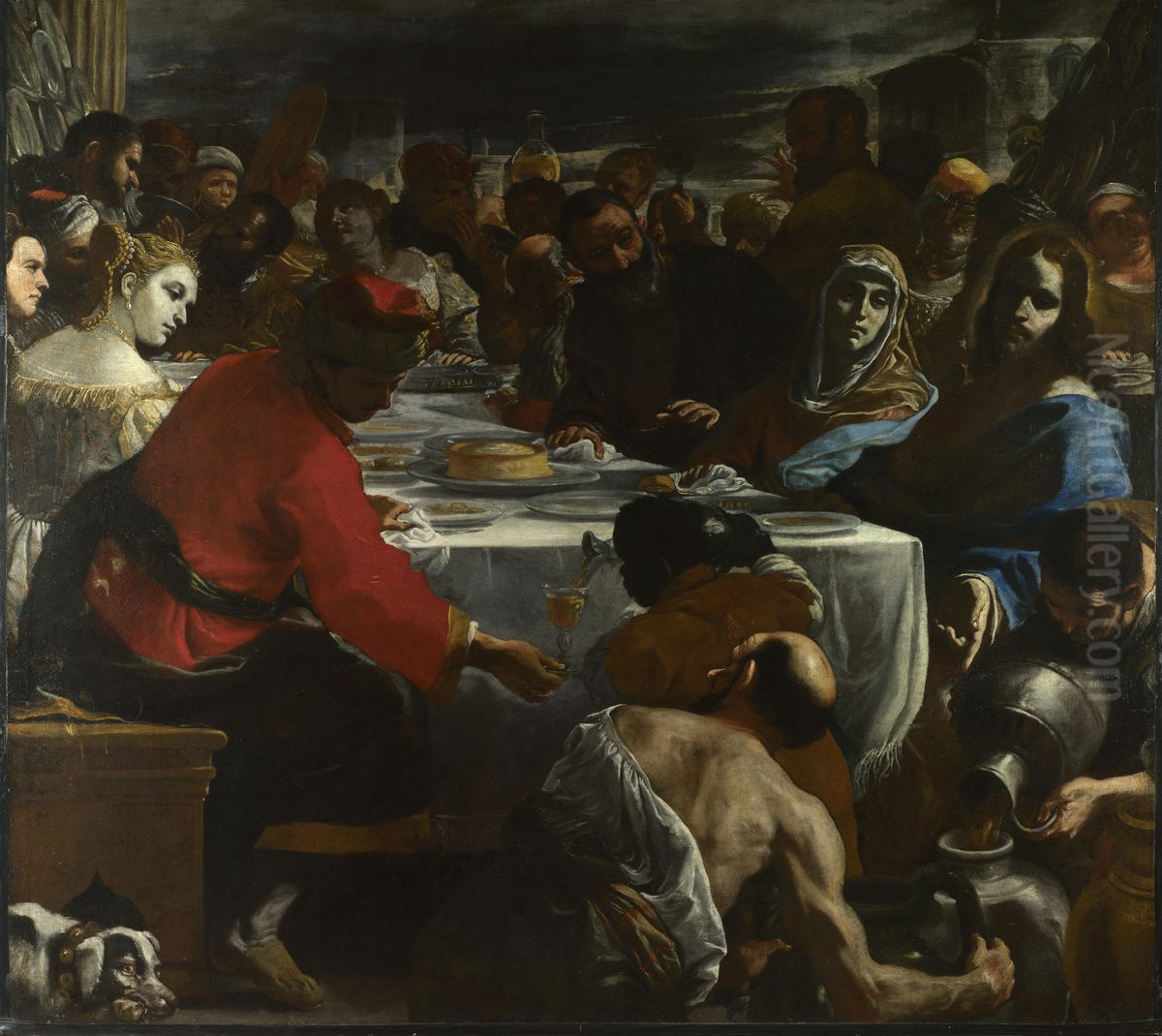 Wedding at Cana Oil Painting by Mattia Preti