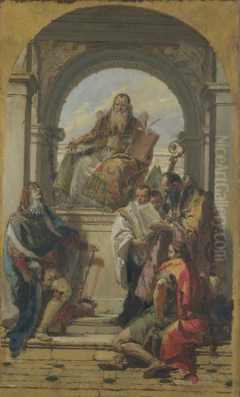 Four Saints Oil Painting by Giovanni Battista Tiepolo