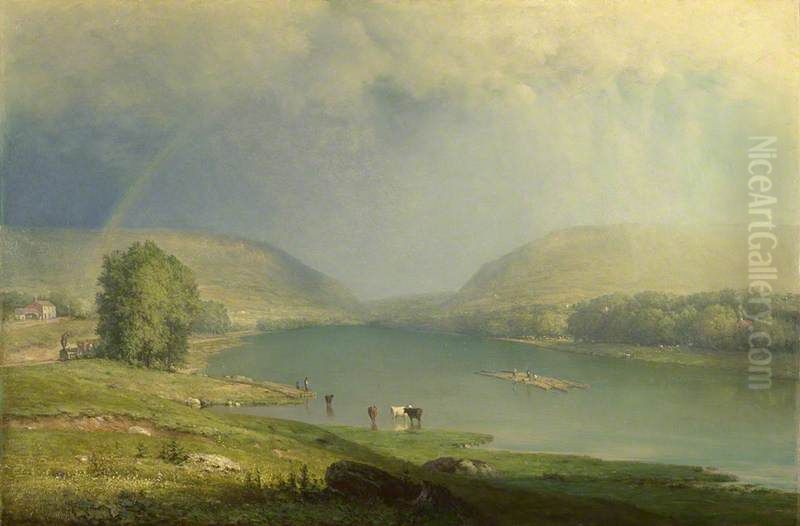 The Delaware Water Gap Oil Painting by George Inness