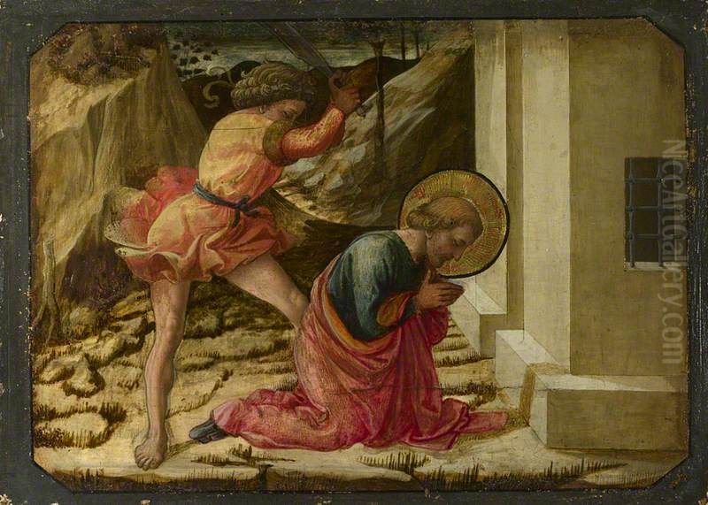 Predella Panel Oil Painting by Filippo Lippi