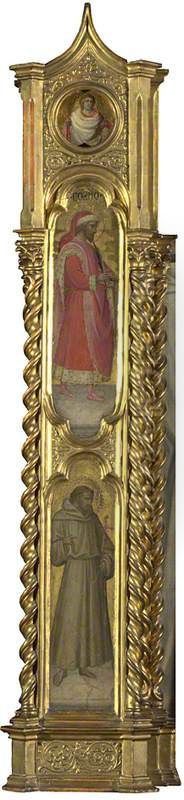 Unknown Saint, Saint Cosmas and Saint Francis Oil Painting by Giovanni dal Ponte