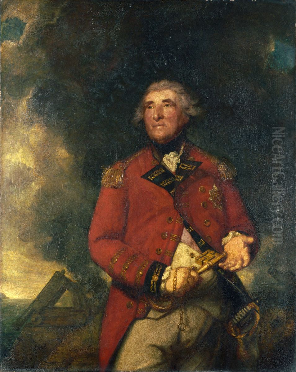 Lord Heathfield of Gibraltar Oil Painting by Of Sir Joshua Reynolds