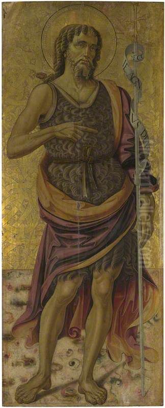 Saint John the Baptist Oil Painting by Bartolomeo Caporali