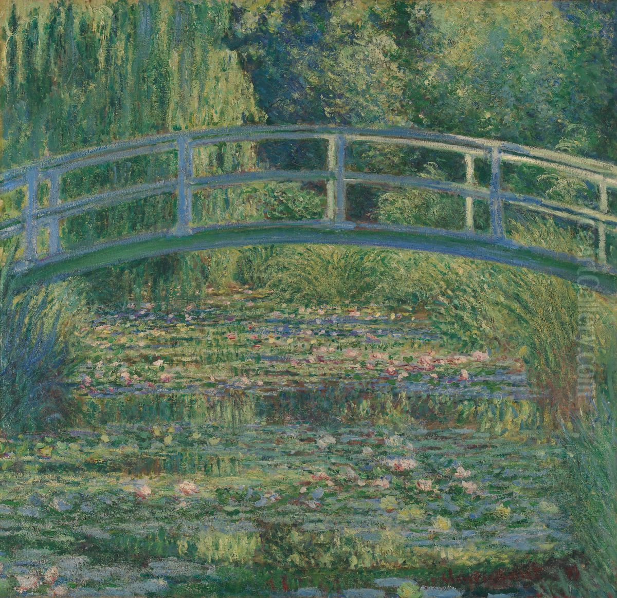 Le Bassin aux nympheas, harmonie verte Oil Painting by Claude Oscar Monet Le Bassin aux nympheas, harmonie verte Oil Painting by Claude Oscar Monet