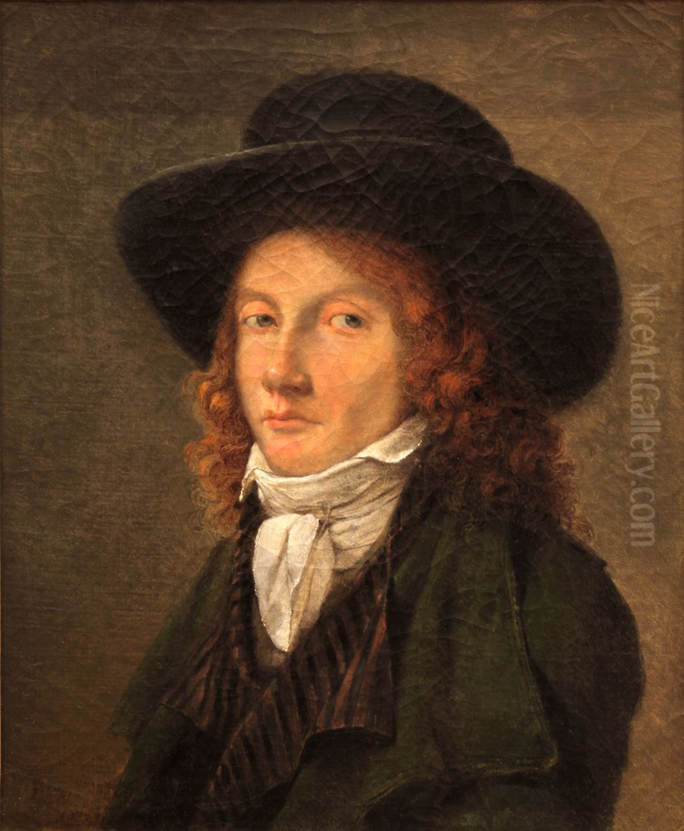 Pierre Revoil Oil Painting by Jean-Michel Grobon