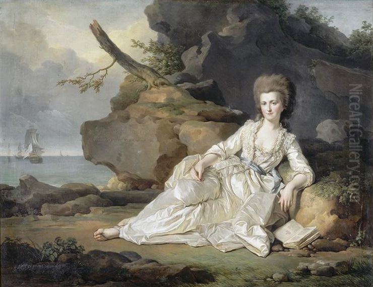 Louise Marie Adelaide de Bourbon Oil Painting by Joseph-Siffred Duplessis