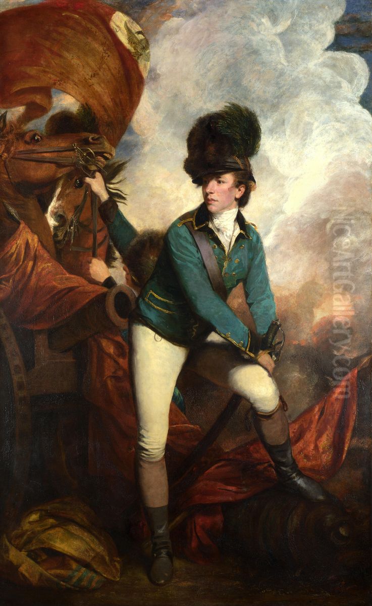 Portrait of Sir Banastre Tarleton (1754-1833) Oil Painting by Of Sir Joshua Reynolds