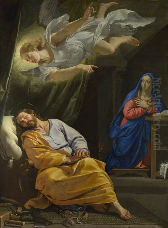 The Dream of Saint Joseph Oil Painting by Philippe de Champaigne