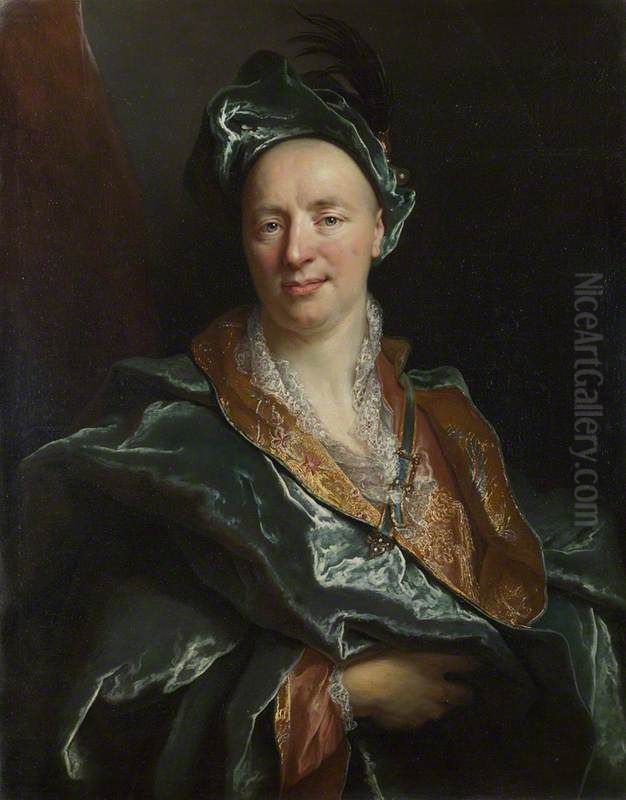 Portrait of a Man Oil Painting by Nicolas de Largilliere