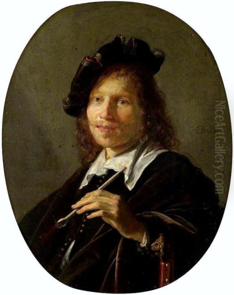 Portrait of a Man Oil Painting by Gerrit Dou