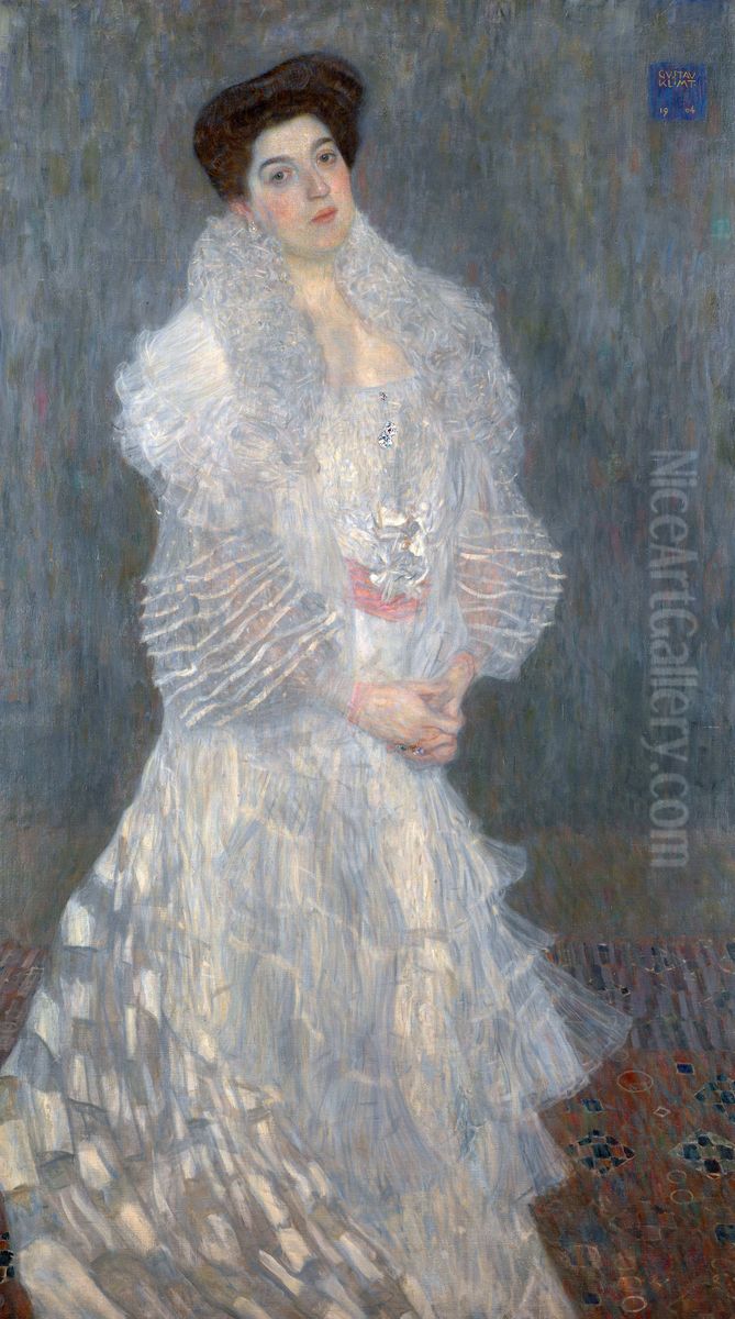 Portrait of Hermine Gallia Oil Painting by Gustav Klimt