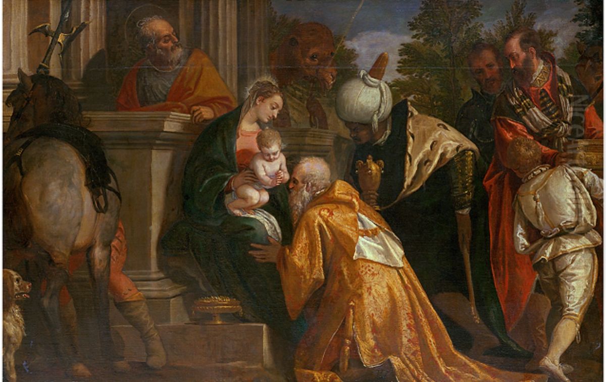 Adoration of the Magi Oil Painting by Paolo Veronese (Caliari)
