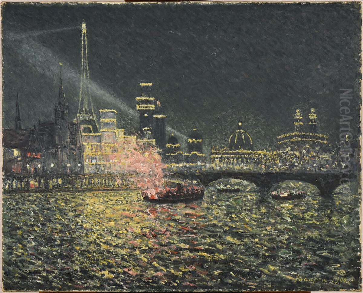 Exposition Universelle Paris 1900 Oil Painting by Maxime Maufra