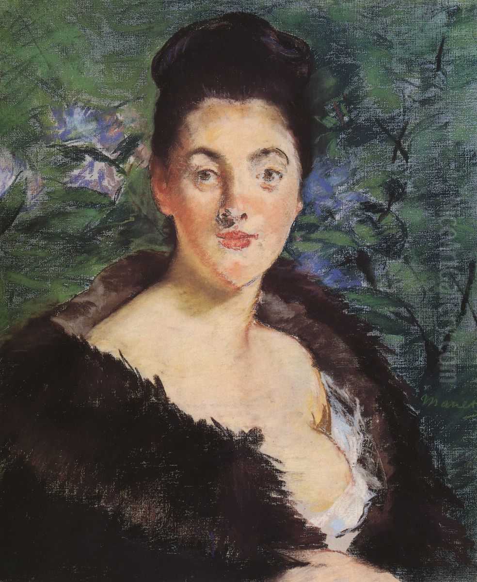 Dame im Pelz Oil Painting by Edouard Manet