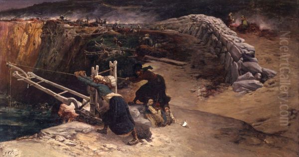 Les bruleuses de varech Oil Painting by Georges Clairin