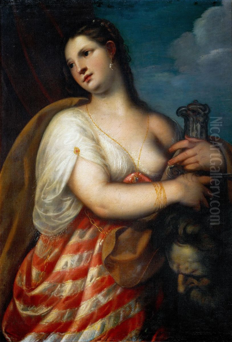 Judith mit dem Haupt des Holofernes Oil Painting by Alessandro Varotari