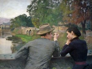 Les Amoureux (Soir d'automne, Idylle sur la passerelle)