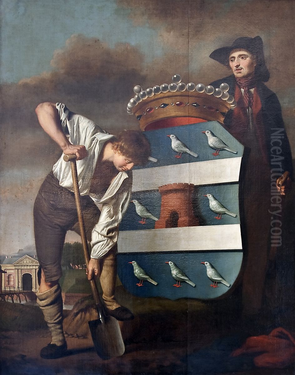 De stad Grave Oil Painting by Quirinus van Amelsfoort