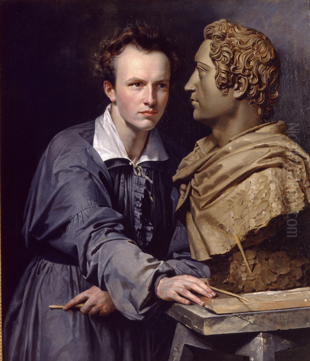 Portrait of J.A. van der Ven Oil Painting by Barthelemy Vieillevoye