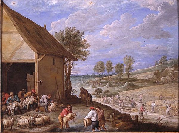 The Four Seasons (Summer) Oil Painting by David Teniers the Younger