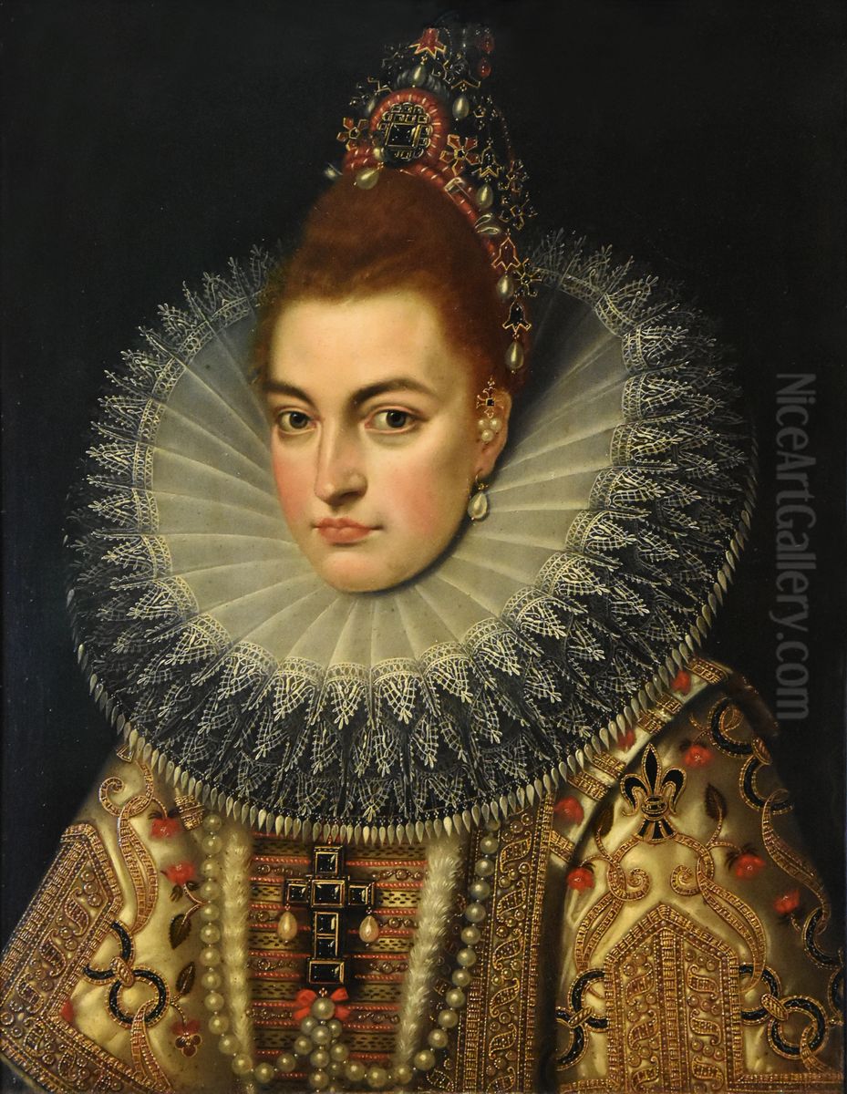 Portrait of Archduchess Isabella Oil Painting by Frans Pourbus the younger