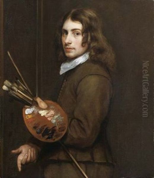Self portrait of  Thomas Willeboirts Bosschaert (?-1654) Oil Painting by Thomas Willeboirts Bosschaert