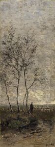Landschap met berken