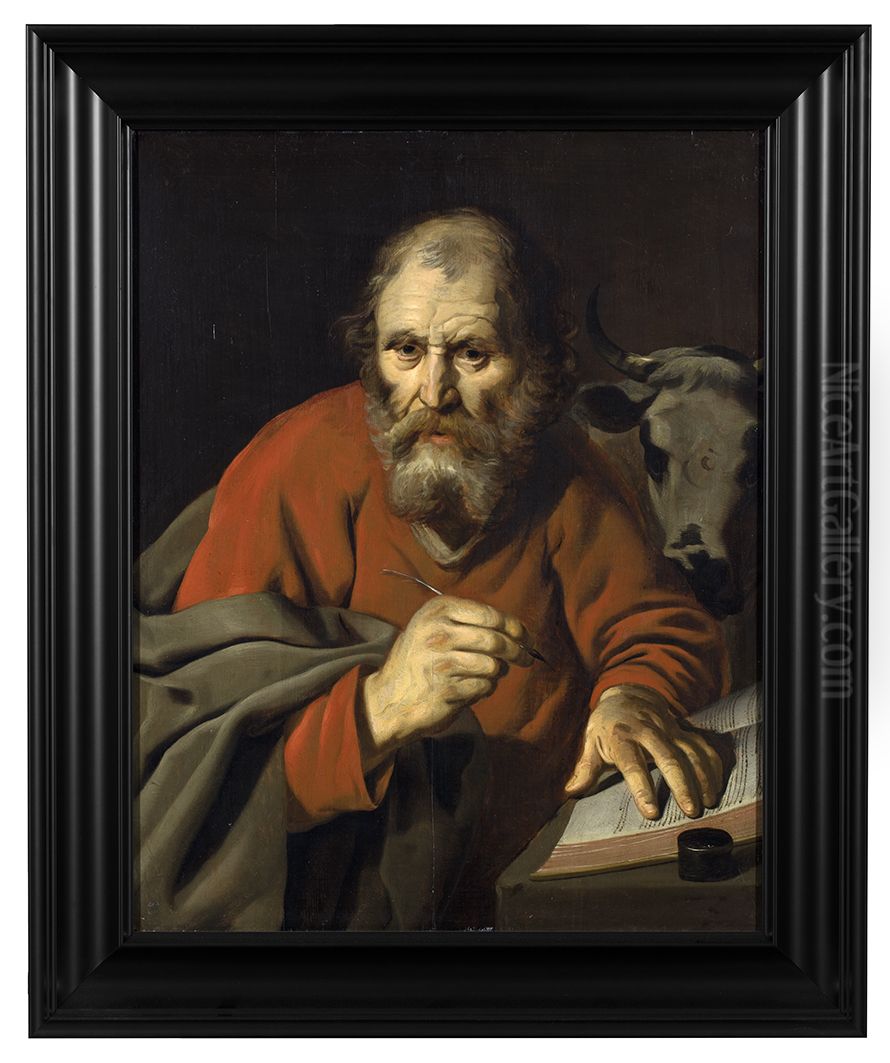 Evangelist St. Luke Oil Painting by Jan de Stomme
