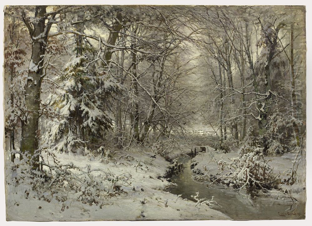 Winterlandschap, Oil Painting by Louis Apol