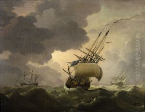Schepen in een storm