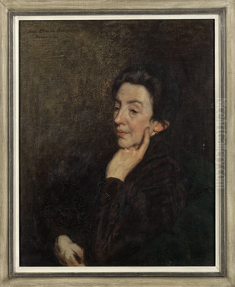 Portrait of Mrs Broers-van Beusekom Oil Painting by Hendrik Haverman