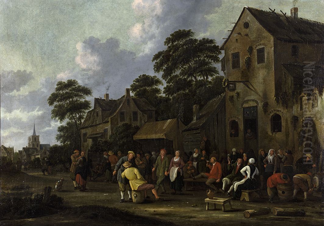 Boerenkermis, Oil Painting by Thomas Heeremans