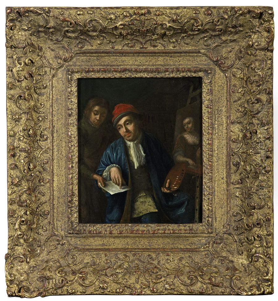 Jan Abel Wassenbergh sr., Oil Painting by Elisabeth Geertruida Wassenbergh