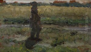 Studie van een landschap,